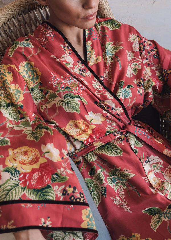Floral  100% Viscose Printed Kimono
